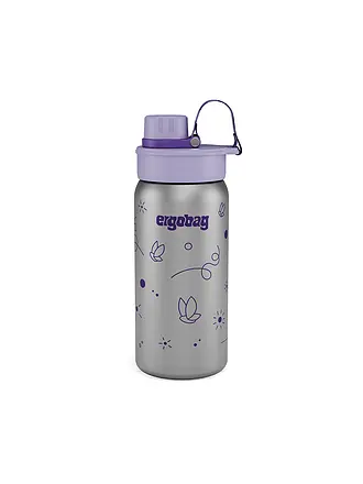 ERGOBAG | Edelstahl Trinkflasche Glitzer | silber